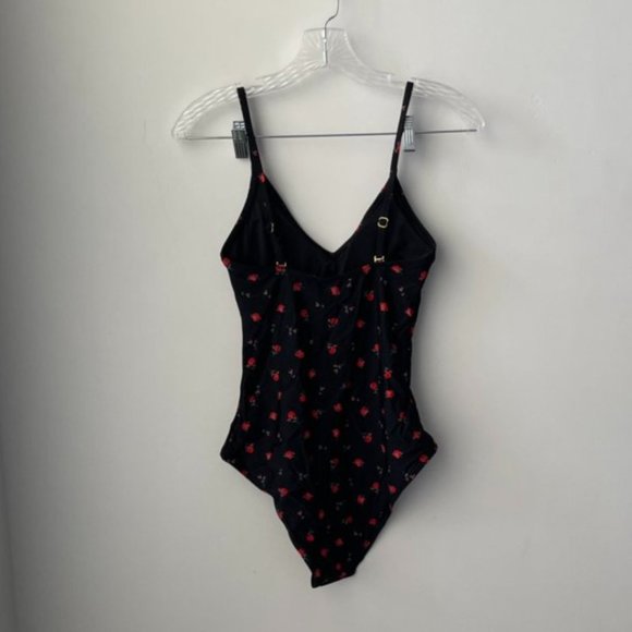 New Look Black Clara Rose Swimsuit - Picture 4 of 10